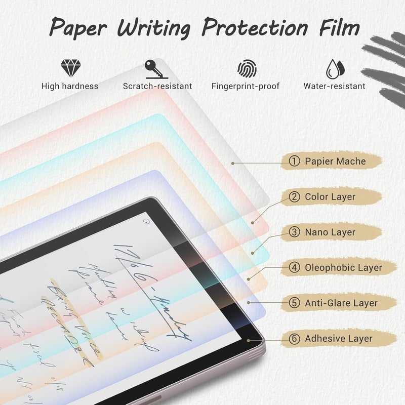 CoBak Paper Feel Writing Screen Protector for reMarkable Paper Pro Move 7.3 Inch 2025 Released, Matte Suface Anti-Glare and 9 H Hardness Tempered Glass Anti-Scratch - 1 Pack Black - Image 3